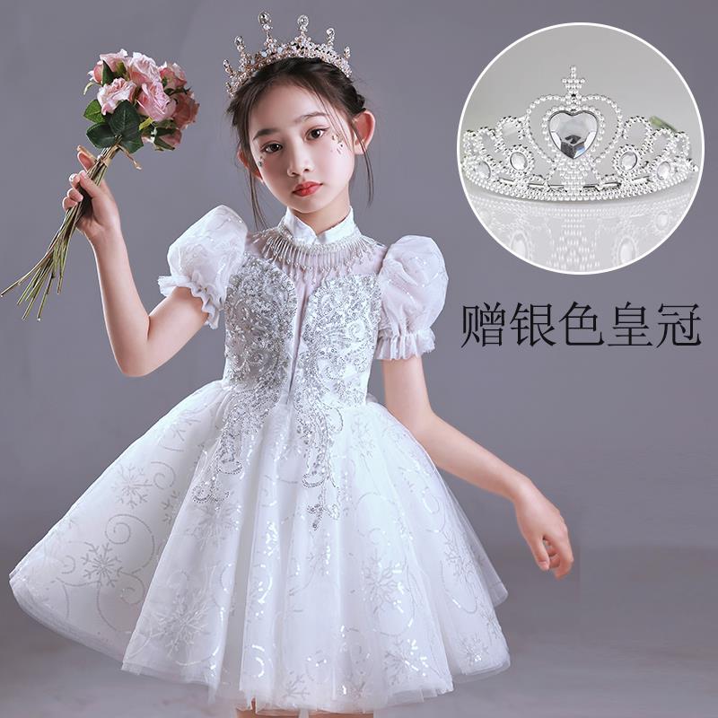 正品儿出童大合唱演服中小学生蹈朗表演服幼儿园舞服女童蓬蓬诵裙