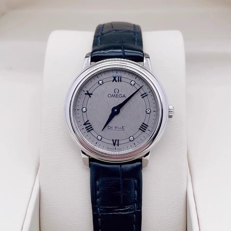 [9.8新]欧米茄碟飞手表女款表径27mm石英腕表424.13.27.60.56.001