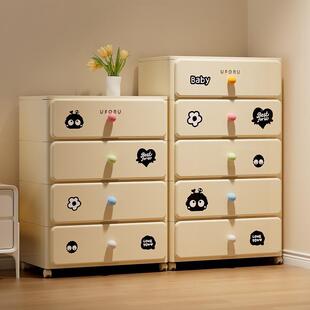 多巴胺收纳柜免安装床头五斗抽屉式置物架塑料可移动多层储物箱