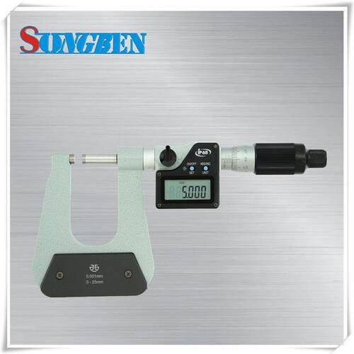 青量数显深弓架50mm千分尺C型测头25-50mm外径千分尺293-02-610