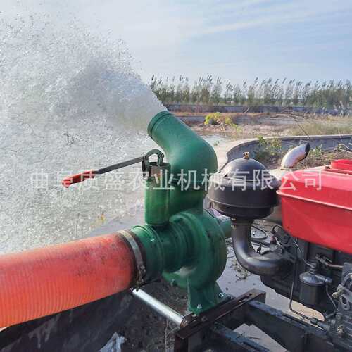 防汛排涝移动6寸柴油机抽水泵 应急排涝用柴油机自吸污水泵