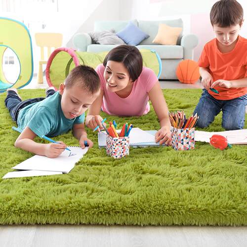 Fluffy Rug Living Room Area Thick Plush Shag Shaggy Rugs