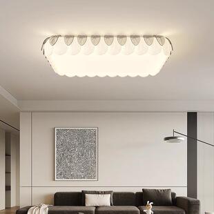 奶油风创意树叶吸顶灯简约现代卧室温馨房间餐厅书房灯具 严选
