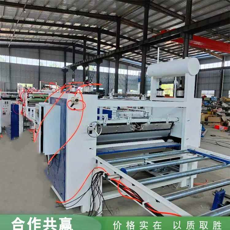 钢面镁质防火板热胶贴面机 自动上板玻镁板平贴机 木饰面板覆膜机