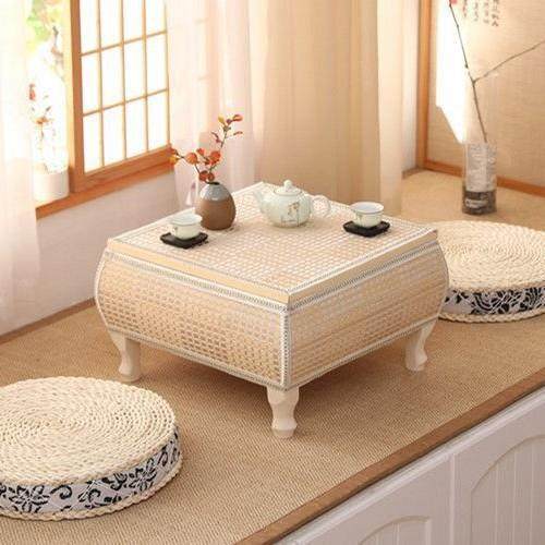 编日式木收纳榻榻实米茶HWD几飘塌窗小桌子阳台窗台塌米地台藤矮