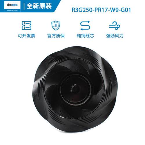 R3G250-PR17-W9/G01 德国ebmpapst风扇EC节能改造FFU离心风机