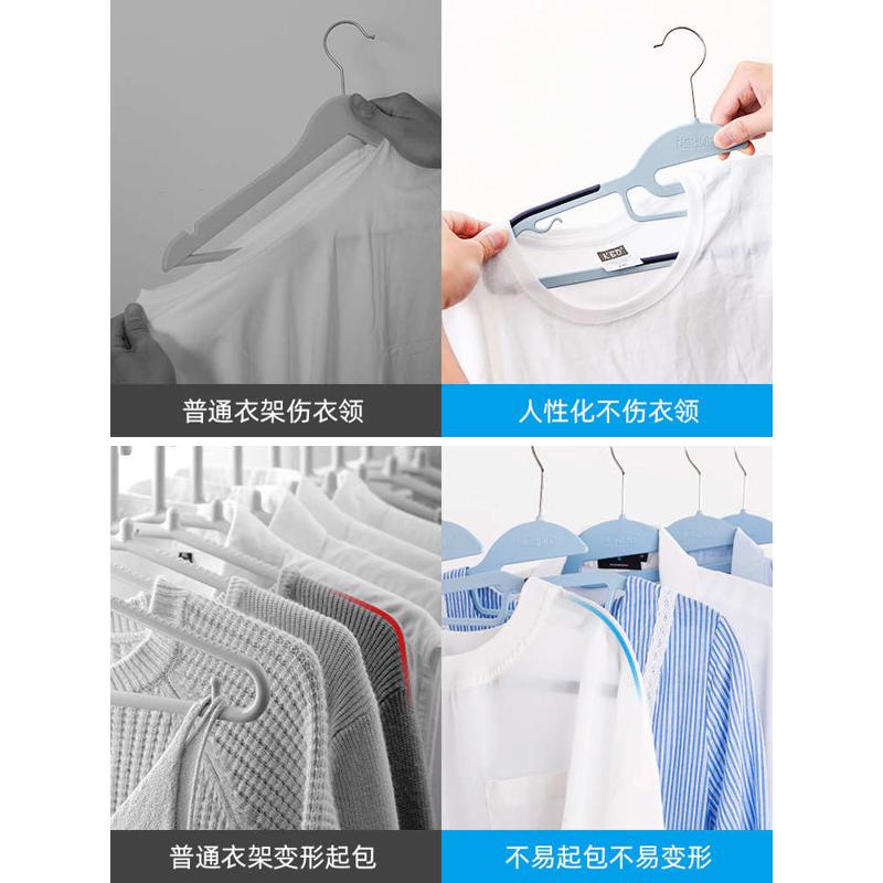 衣架家用挂衣晒衣架防滑衣服挂架架子儿童衣撑衣挂30个宿舍用新品