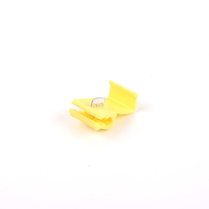 升达 快速无损免破接线夹端子黄色车用并线扣分线器连接非阻燃