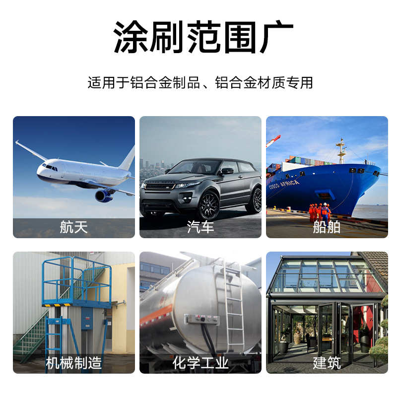 铝合金油漆耐黄变电镀银油漆柜门无锌铜颜色可调哑光防锈工业漆