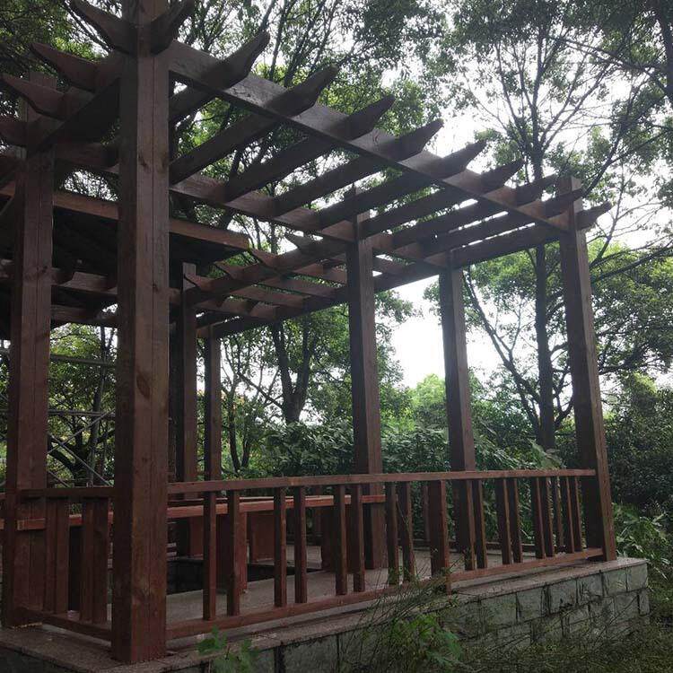 紫藤长廊樟子松廊架葡萄架花架无锡南通苏州芬兰木厂家公园廊架