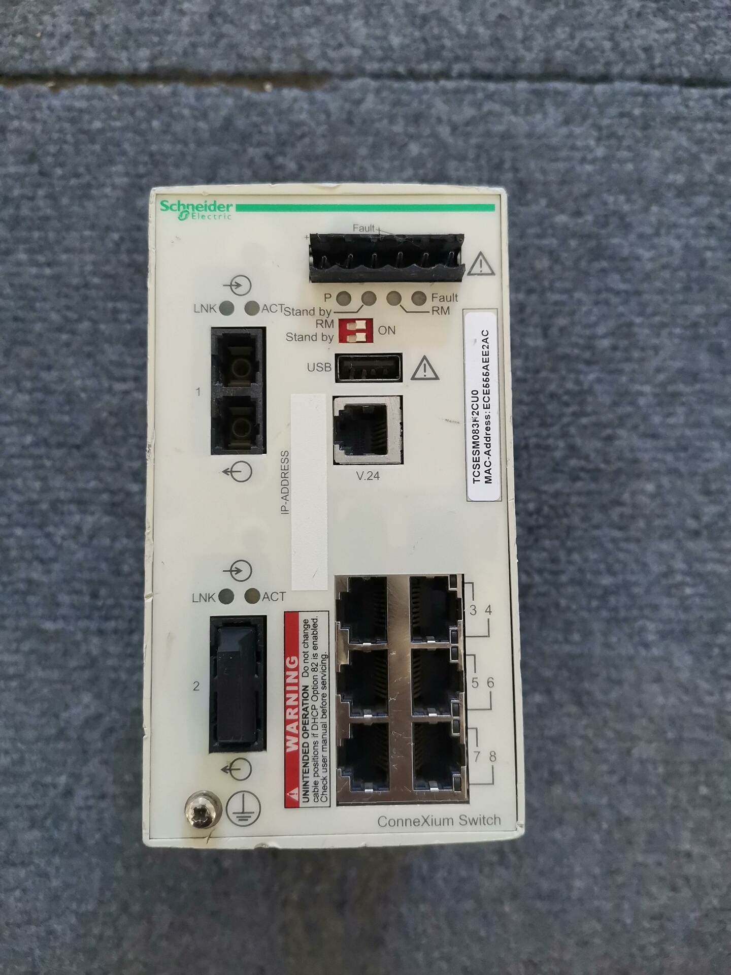 TCSESM083F2CU0施耐德交换机，成色如图，需要的联