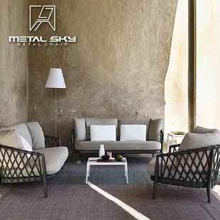 户外藤椅三藤件套阳台休闲人藤制单组合沙发院NST室庭外编组合餐