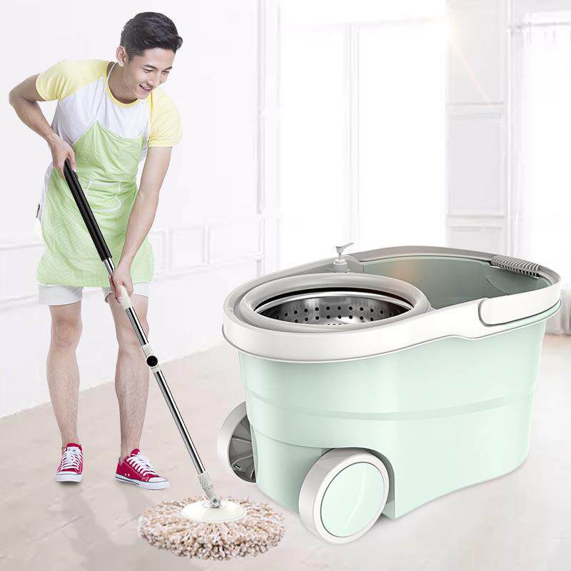 旋转拖把桶双驱动拖把家用免手洗拖桶自布动家开心妈妈手压好神厂