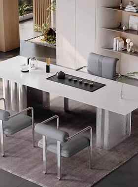 格茶桌茶现代约亚克力悬浮风感DTC别墅客厅茶盘电器一简体泡桌