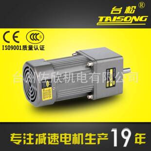 减速电机台松60W微型交流异步齿轮调速定速可逆控制马达220V380V