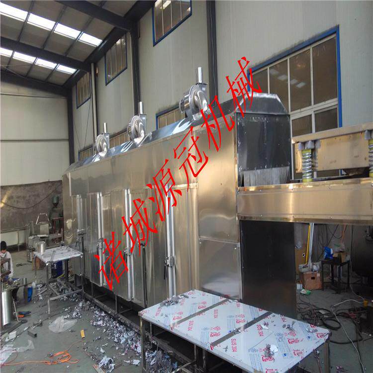 网带式多层烘干机大虾食品肉铺中草药全自动隧道式烘干流水线厂家