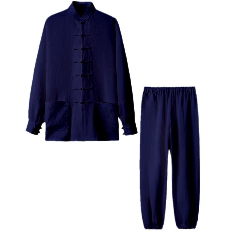 正品太极服女武亚麻武术比赛表演服装男春夏薄款季晨太极拳练功练
