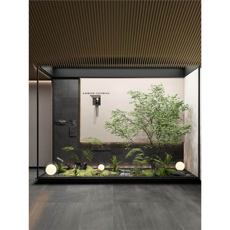 仿真榕树景观造景室内别墅商业空间装饰假绿植大型真树盆栽摆件