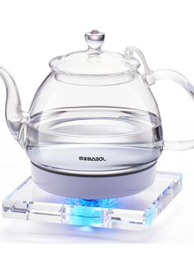 佰宝211/201水晶电热水壶家用烧水壶玻璃煮水壶小容量泡茶煮水