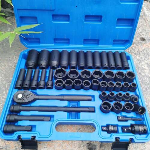 50件小风炮套筒1/2气动加长六角花套筒大飞电动扳手汽修工具套装