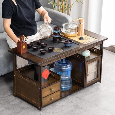 移动茶水台茶桌边柜沙LZ-ACZ发边客几小茶几一小桌子实木厅烧水体