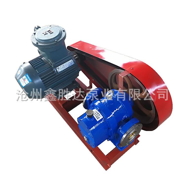 冀胜达LCW-18方罗茨泵油漆蜂蜜泵重油泵高粘度皮带轮油泵