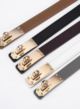 Versatile Retro Waist Decoration Women's Fine Belt女士细