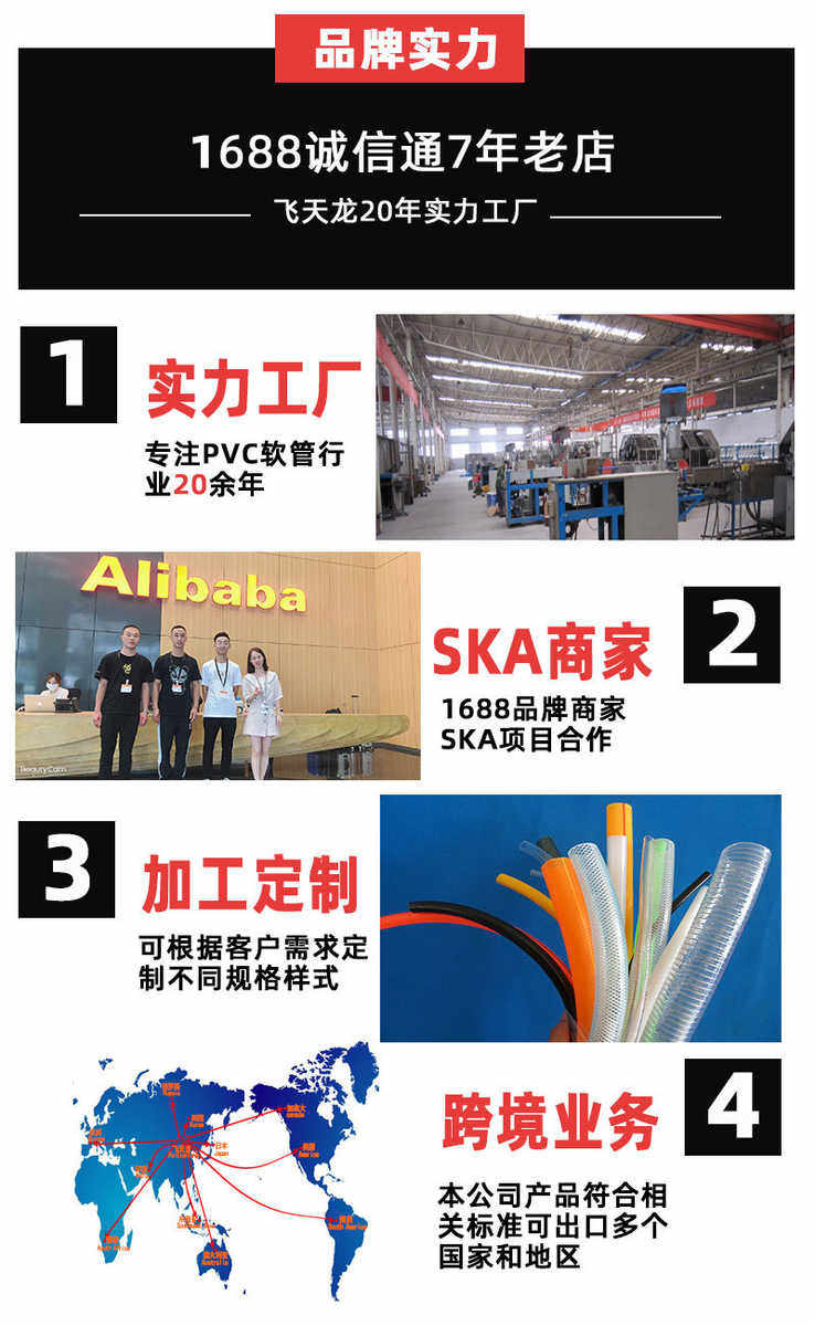 ПВХ труб 厂家直销四分pvc半透明牛筋管四季通用柔软浩丝管家用耐寒花园管