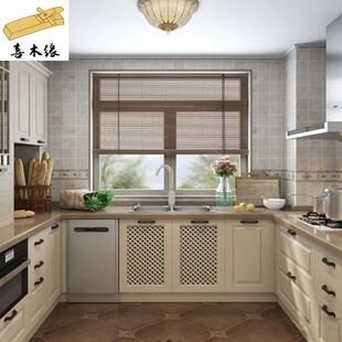 南京全屋设计整体橱柜石英石台面欧式橱柜家用家具厨房灶台一体柜