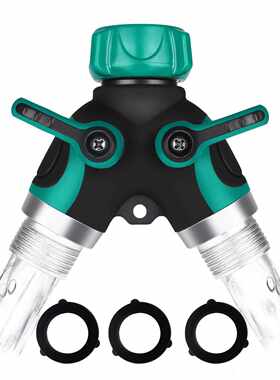 新款直销园艺灌溉双通水龙头分流器 一分二园林塑料分水器 园林工