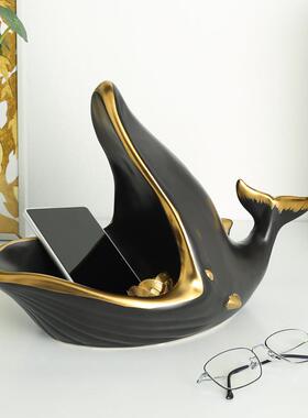 现代中式创意陶瓷摆件家居电视柜酒柜卧室桌面收纳花瓶装饰品