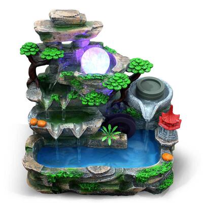 货摆件流水乔迁开业招财工艺客厅家居装饰工艺品12022
