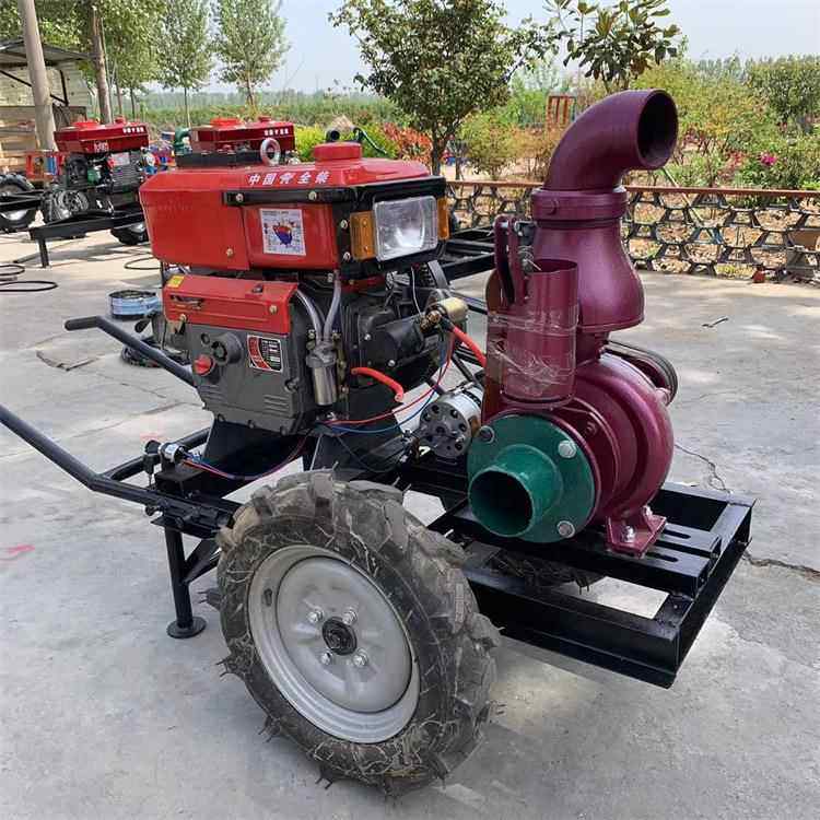 柴油机带四寸流量泵流量280立方带滴灌排水排涝浇地灌溉