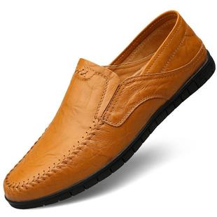 正品哥皮叔春季新款豆豆鞋男真皮休闲鞋版男鞋百搭子软底懒人韩鞋