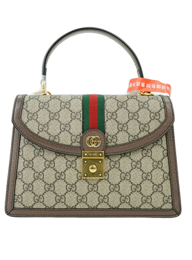 全新GUCCI古驰ophidia小号老花邮差包单肩手提女包