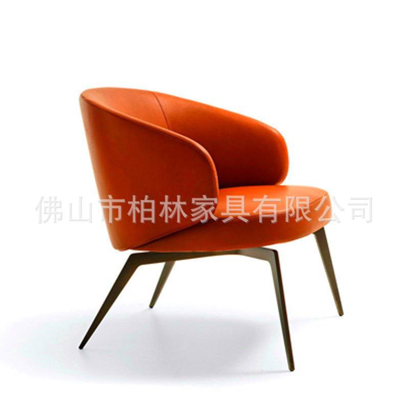 2021新款现代简约休闲洽谈椅售楼部商务休闲沙发椅工程配套沙发