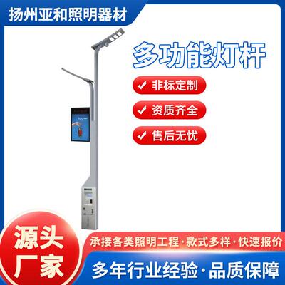 ​智能多功能灯杆道路照明监控环境监测一体化路灯新农村建设
