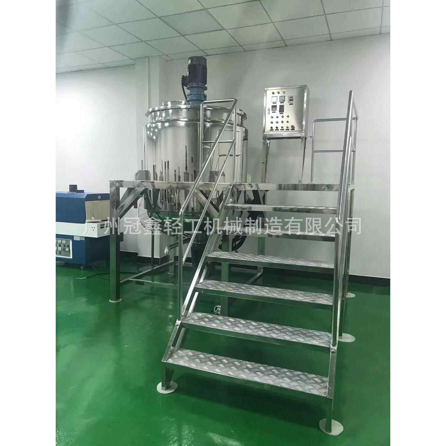 厂家专业生产1000L加热均质乳化机食品配料搅拌罐洗发水搅拌锅