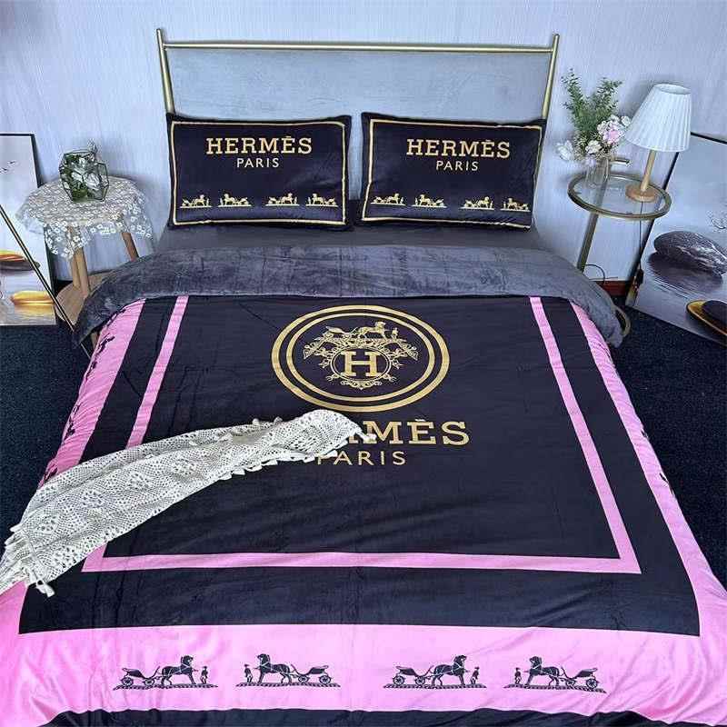 高档牛奶绒件套224新0款冬季奢轻高级感四床笠款法兰绒北欧式潮牌