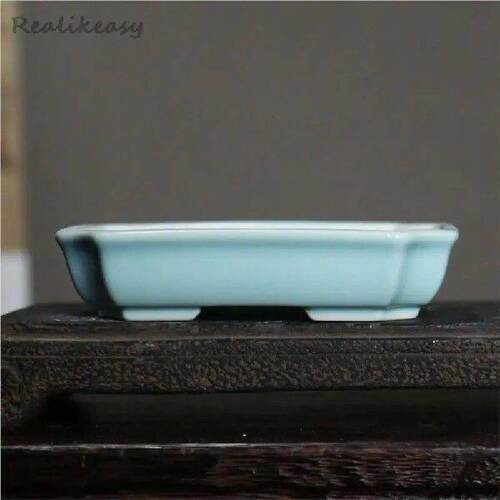 Household Retro Purple Sand Flower Pot Ceramic Bonsai Pot