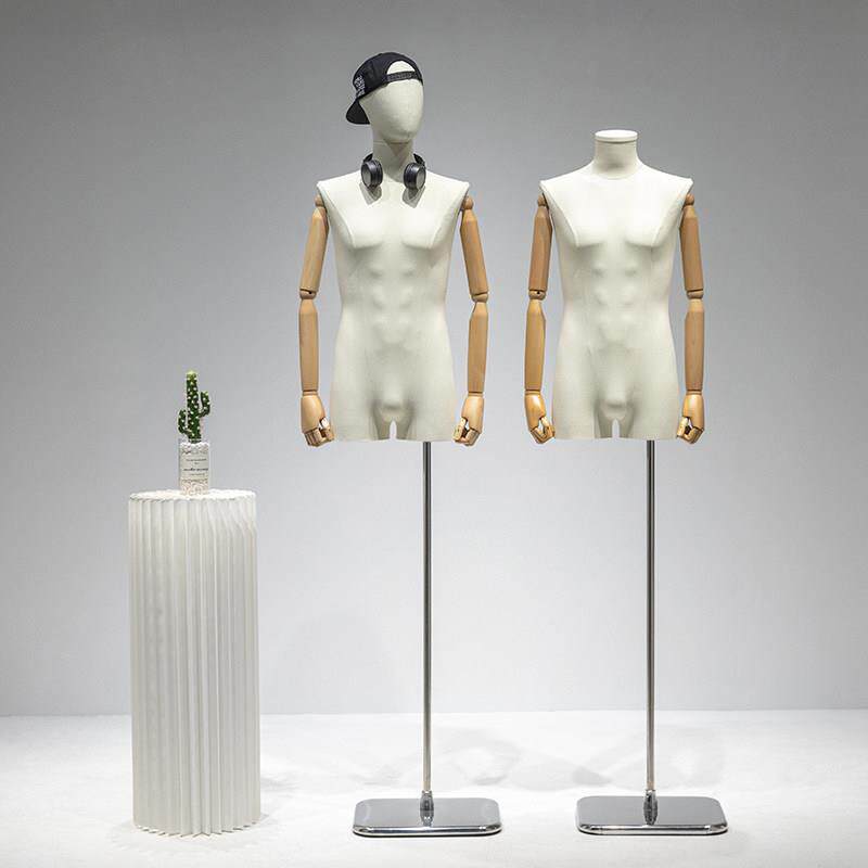男装服装店模特展示架半身人偶人台橱窗搭配全身人体模型展示道具