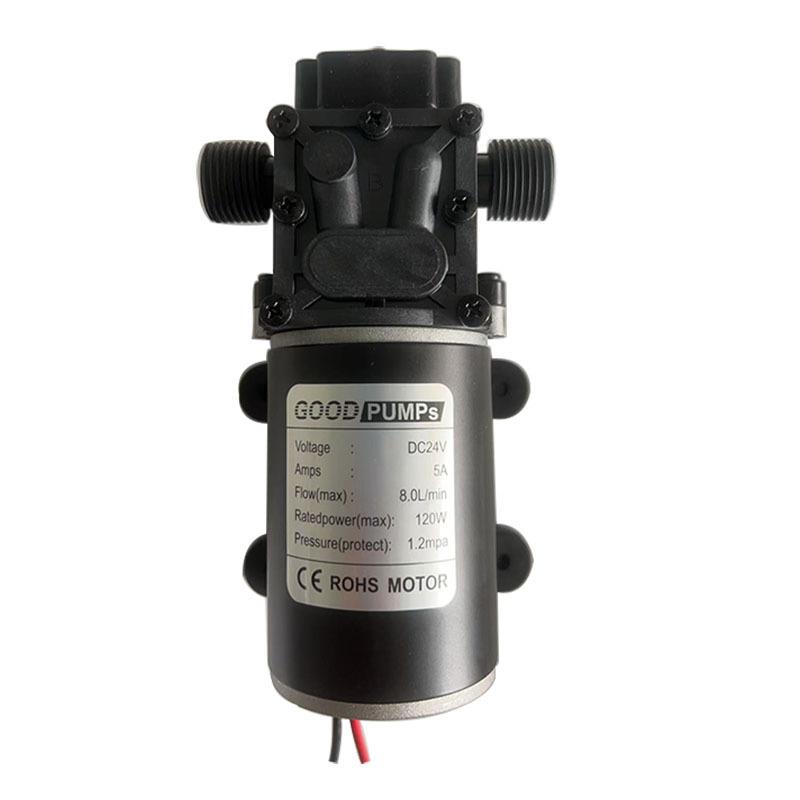 12V18V24V48V120W水管打压器测压力泵7L自吸喷雾隔膜水泵直流