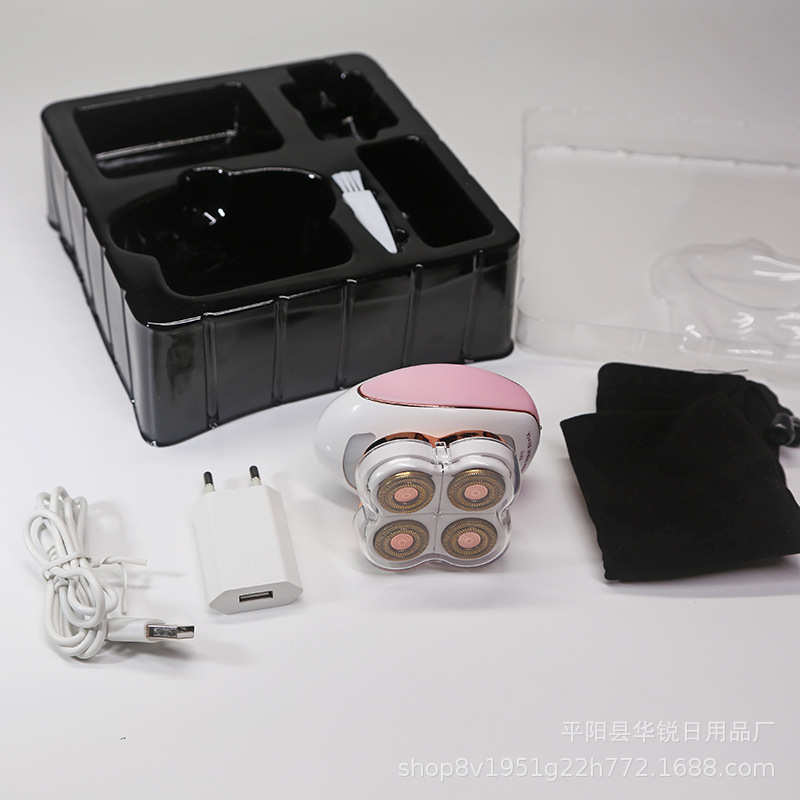 工厂现货 女士4头电动剃毛器 隐藏脱毛器 usb款Mini Lipsticks
