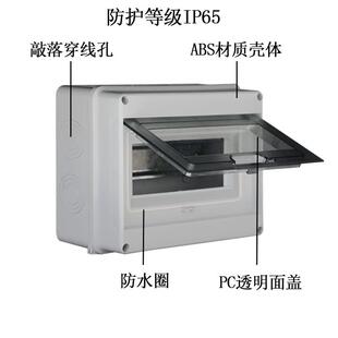 直销新款户外防水家用配电箱跨境现货HT系列IP65配电箱充电桩空开
