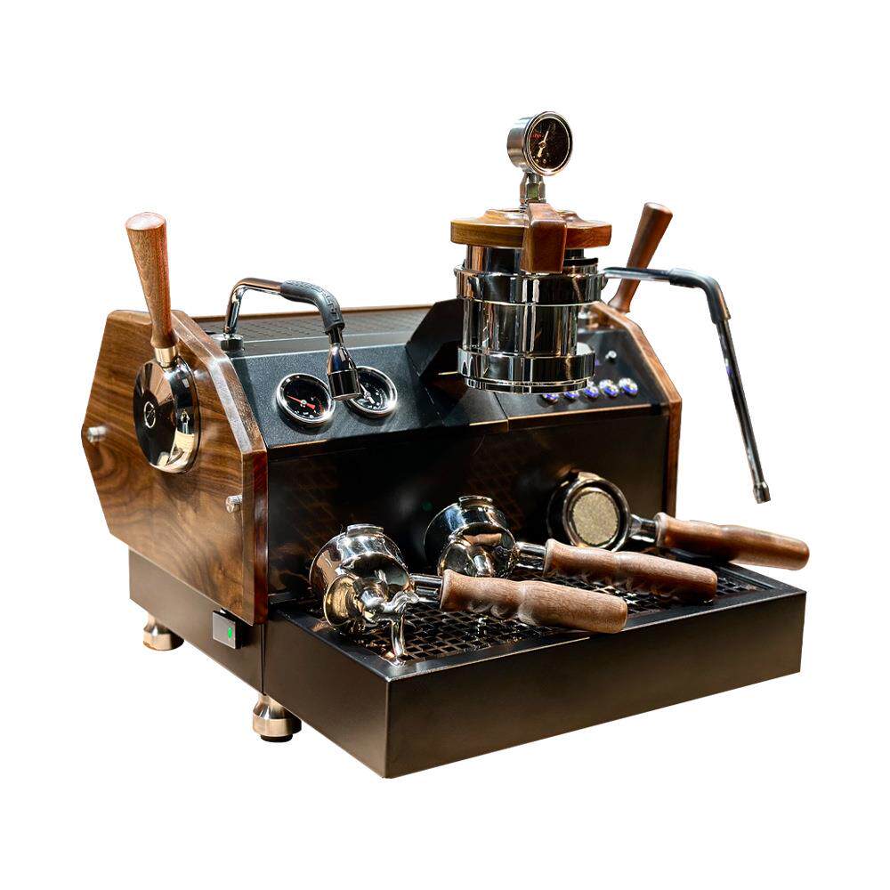 商用半自动意式咖啡机饱和头泵压式多锅炉外贸大型单头电控咖啡机