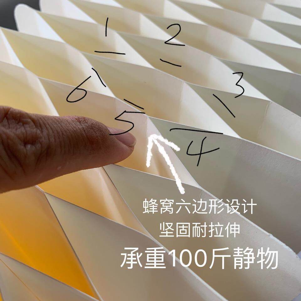 蜂窝纸艺服装店展台货架展示拉伸台折柱甜品台美晨橱窗展会折叠桌