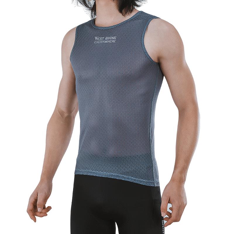 新款西骑者骑行背排汗衫透气吸汗内衣打公路车自男行心车底衫无袖