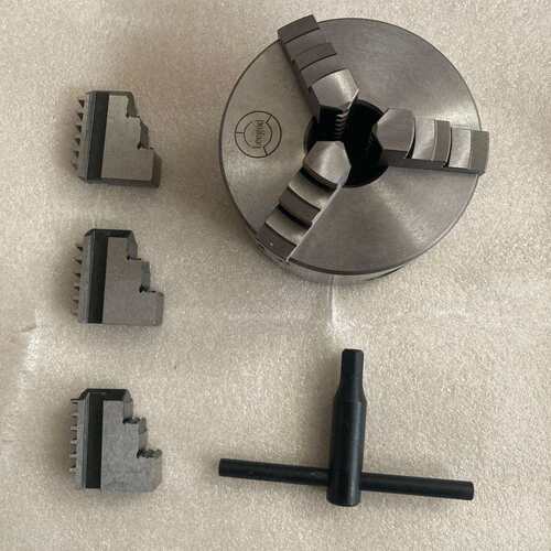 CJ0618车床用100MM2通孔三爪卡盘WM210V车床125MM8MM三爪卡盘