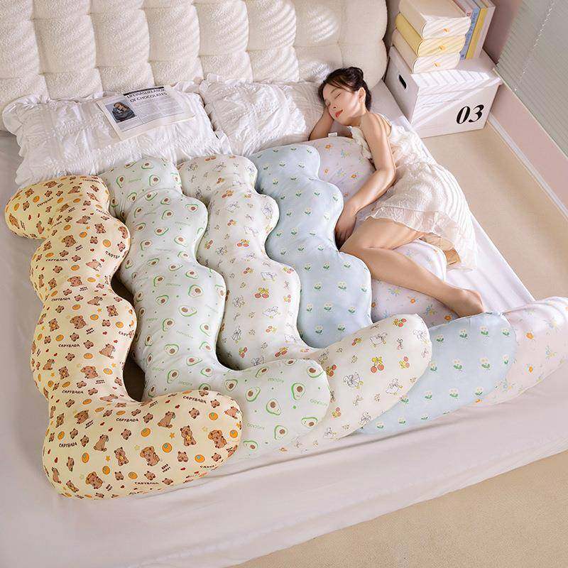 冰丝波浪睡觉长条抱枕碎花靠垫女生侧睡夹腿弯弯枕夏季清凉长靠枕,鲜花速递/花卉仿真/绿植园艺,割草机/草坪机,淘宝优惠券,粉丝福利购,淘宝优惠卷