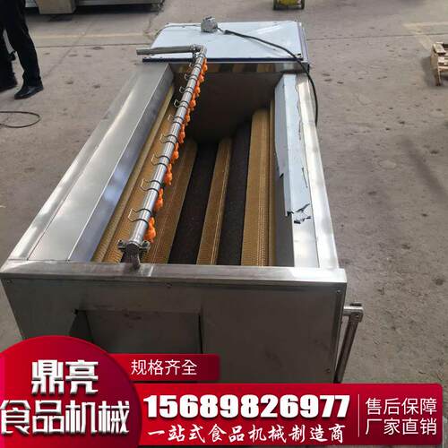 定制毛辊红薯清洗机生姜胡萝卜清洗去皮机诸城鼎亮机械加工定制
